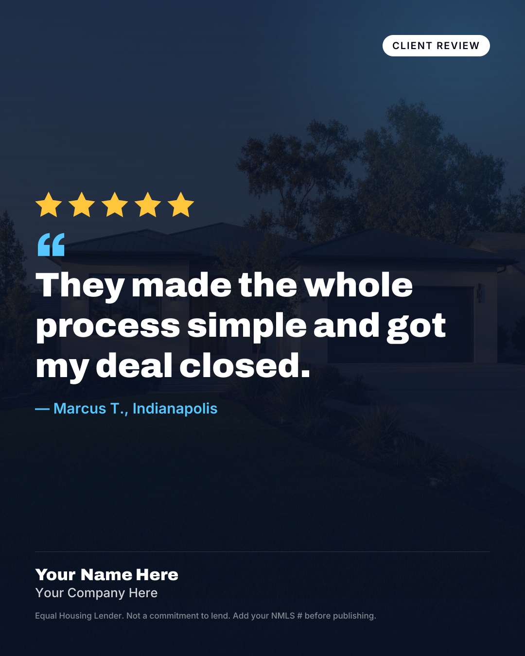 Testimonial preview